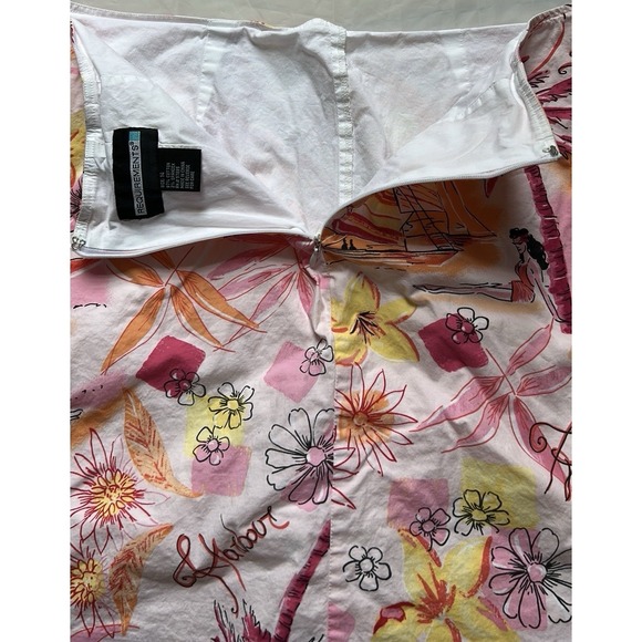 Requirements Tropical Print Skort Back Zip Women's Size‎ 14 - Picture 4 of 6